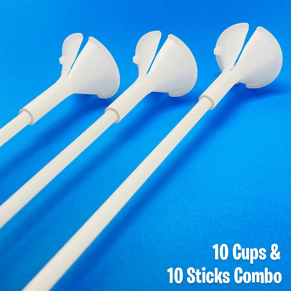 12 inch STANDARD BALLOON CUPS & STICKS