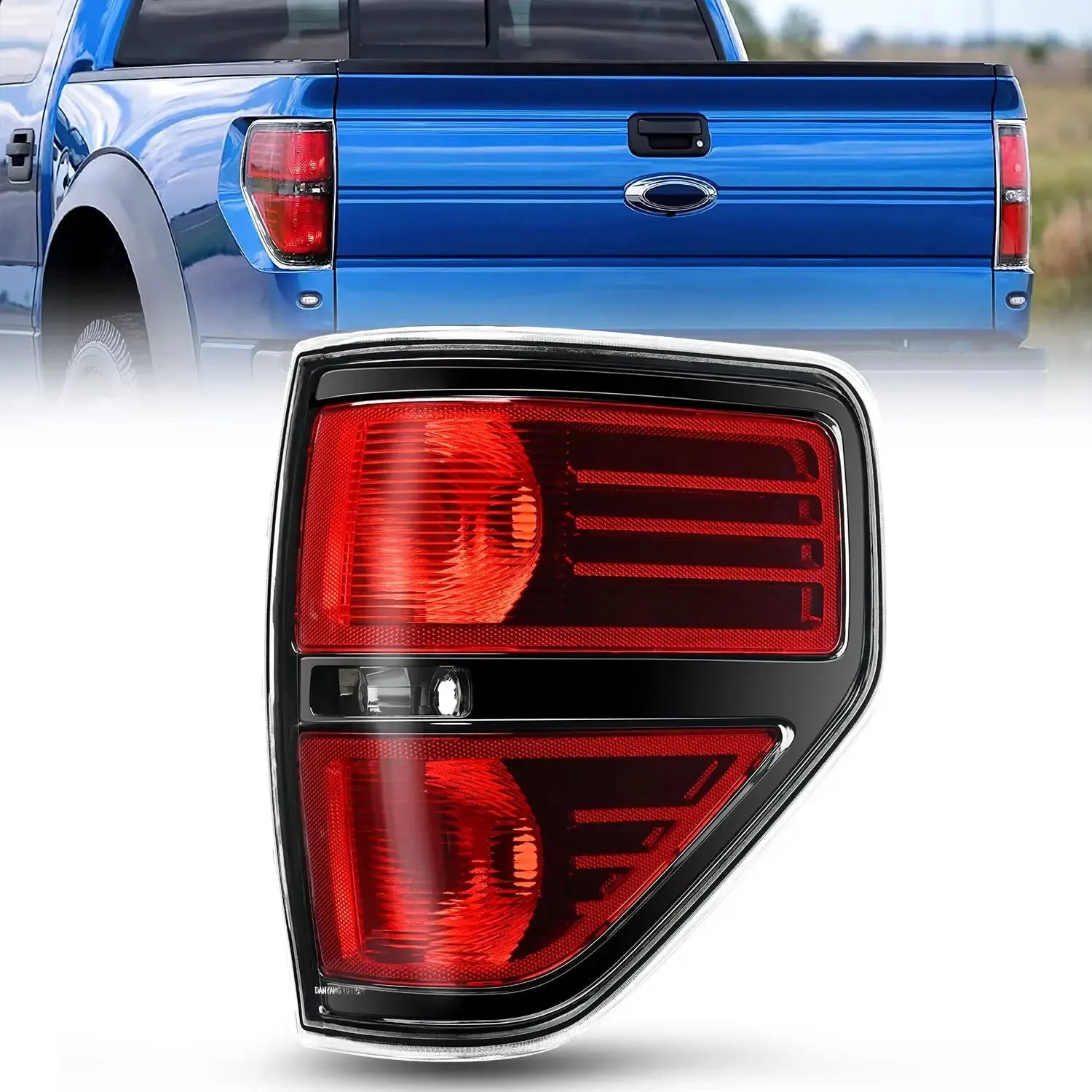 2009-2014 Ford F150 Tail light Assembly Rear Lamp Replacement OE Style Red Housing Passenger Side