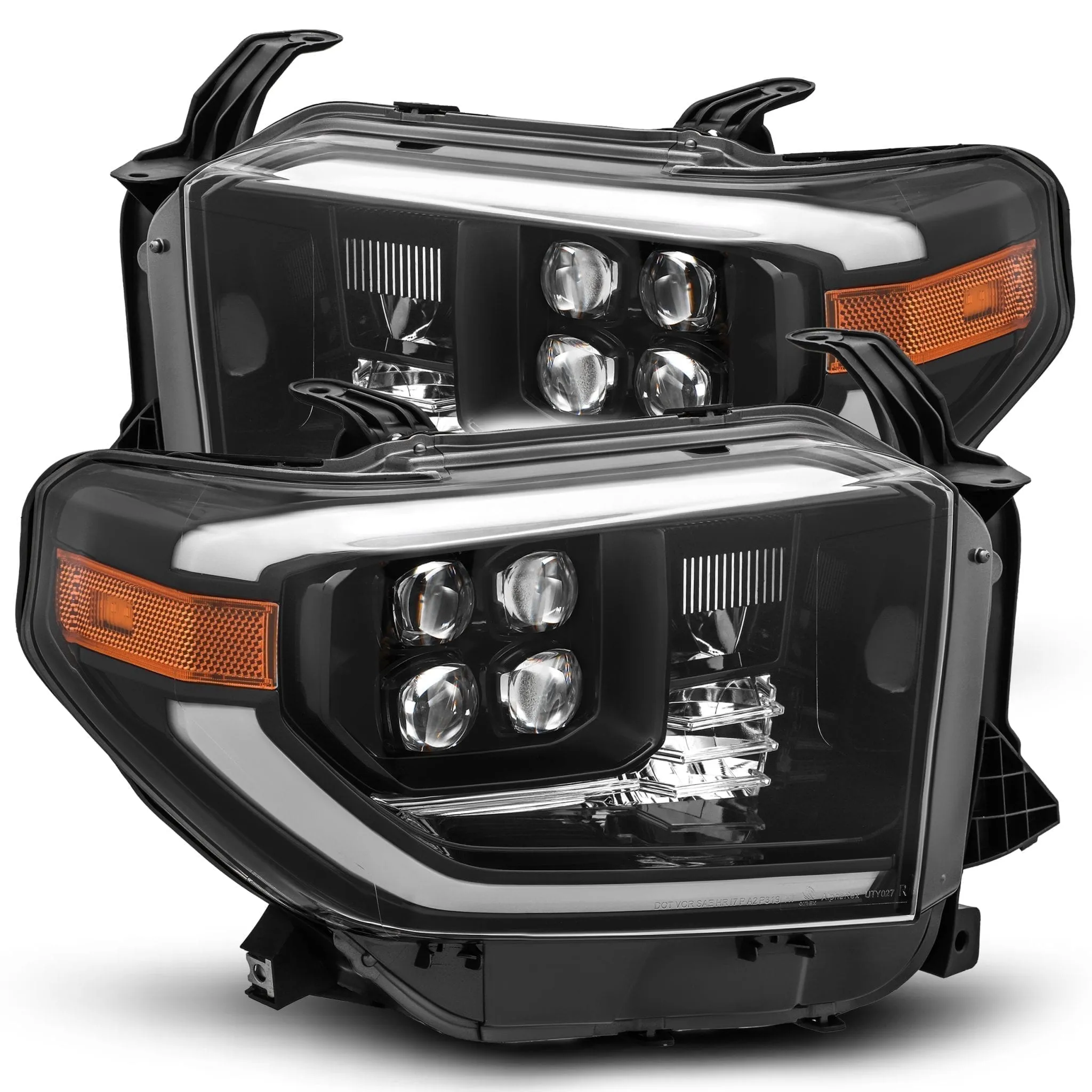 2014-2021 Toyota Tundra NOVA-Series LED Projector Headlights Jet Black Alpha-Rex 880728