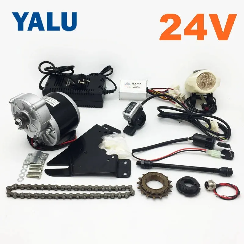 24V 350W Common City Bicycle Electric Ebike Conversion kit With MY1016Z Motor Aluminum Braker Level and bigger Electric Throttle