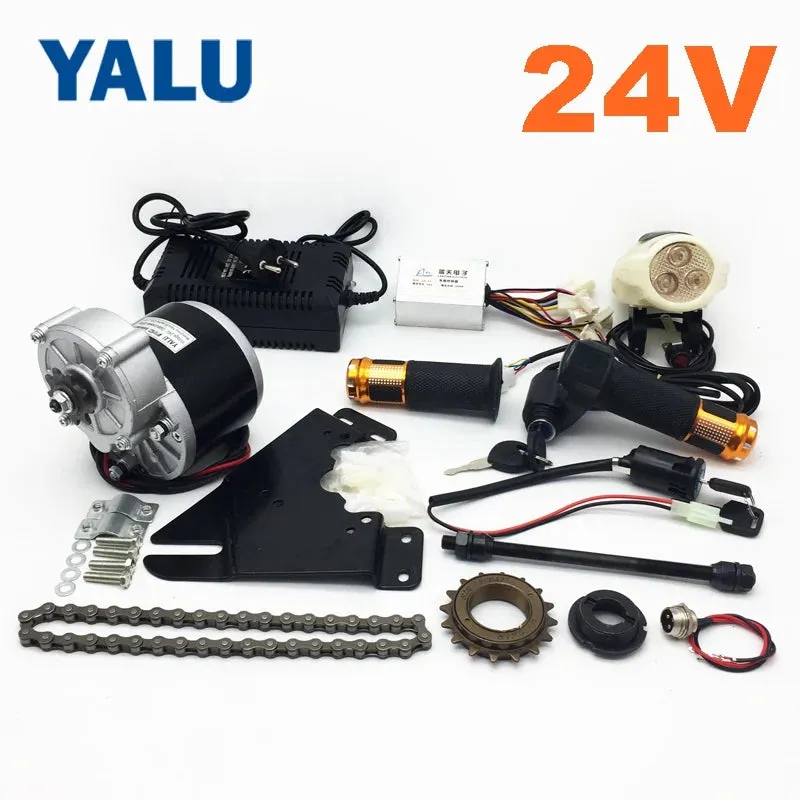 24V 350W Common City Bicycle Electric Ebike Conversion kit With MY1016Z Motor Aluminum Braker Level and bigger Electric Throttle