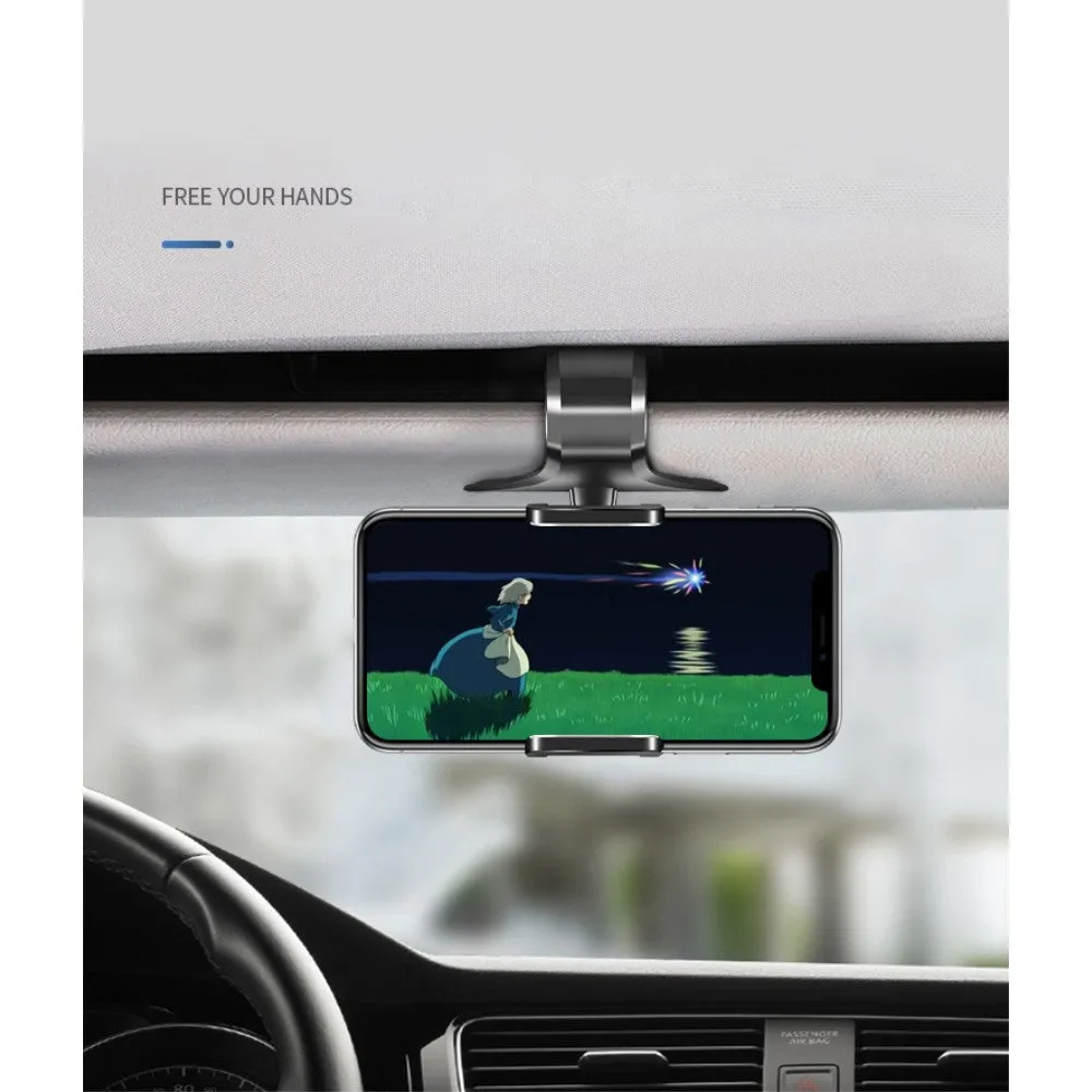 3 in 1 Car GPS Smartphone Holder: Dashboard / Visor Clamp   AC Grid Clip for Nokia 5.1 Plus (2019) - Black