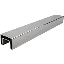 30 x 21mm Nanorail Deluxel – Suits Glass Up To 15mm Thick – Satin, Handrail