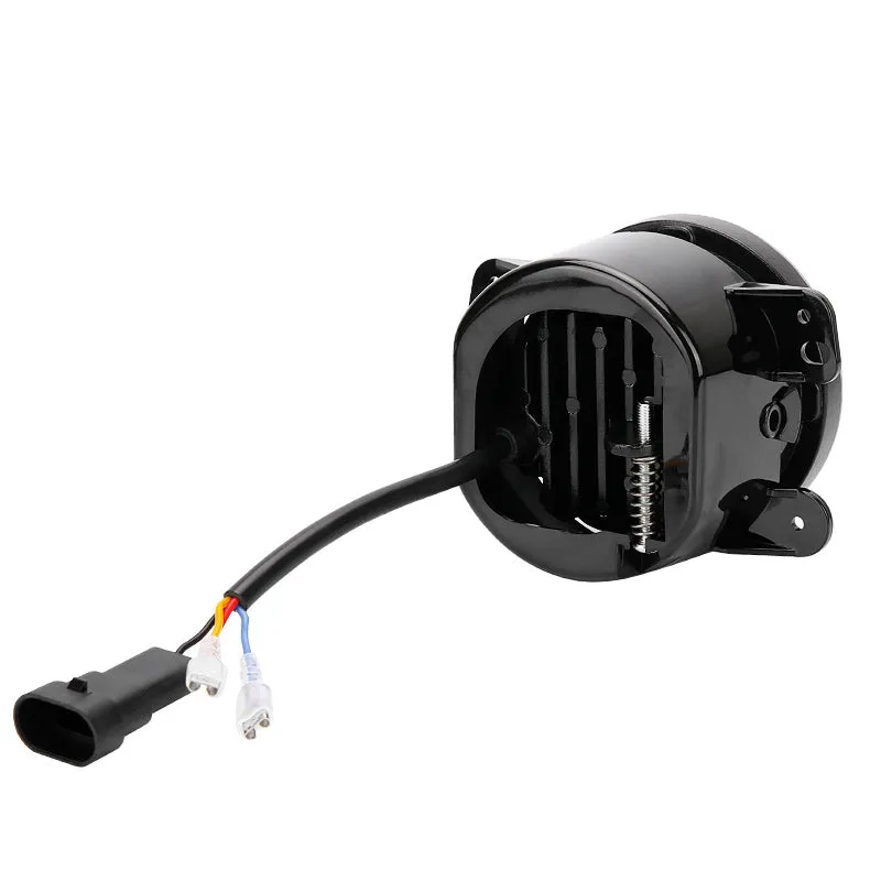 4-in-1 Controlled 7'' LED Halo Headlights and 4'' Cree LED Halo Fog Lights with Turn Signals for Jeep Wrangler JK