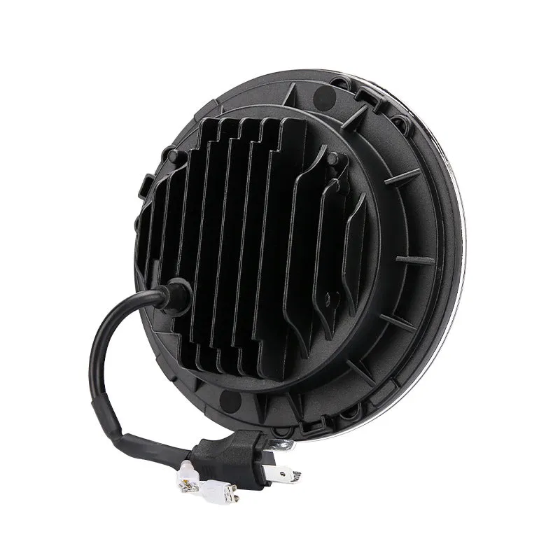 4-in-1 Controlled 7'' LED Halo Headlights and 4'' Cree LED Halo Fog Lights with Turn Signals for Jeep Wrangler JK