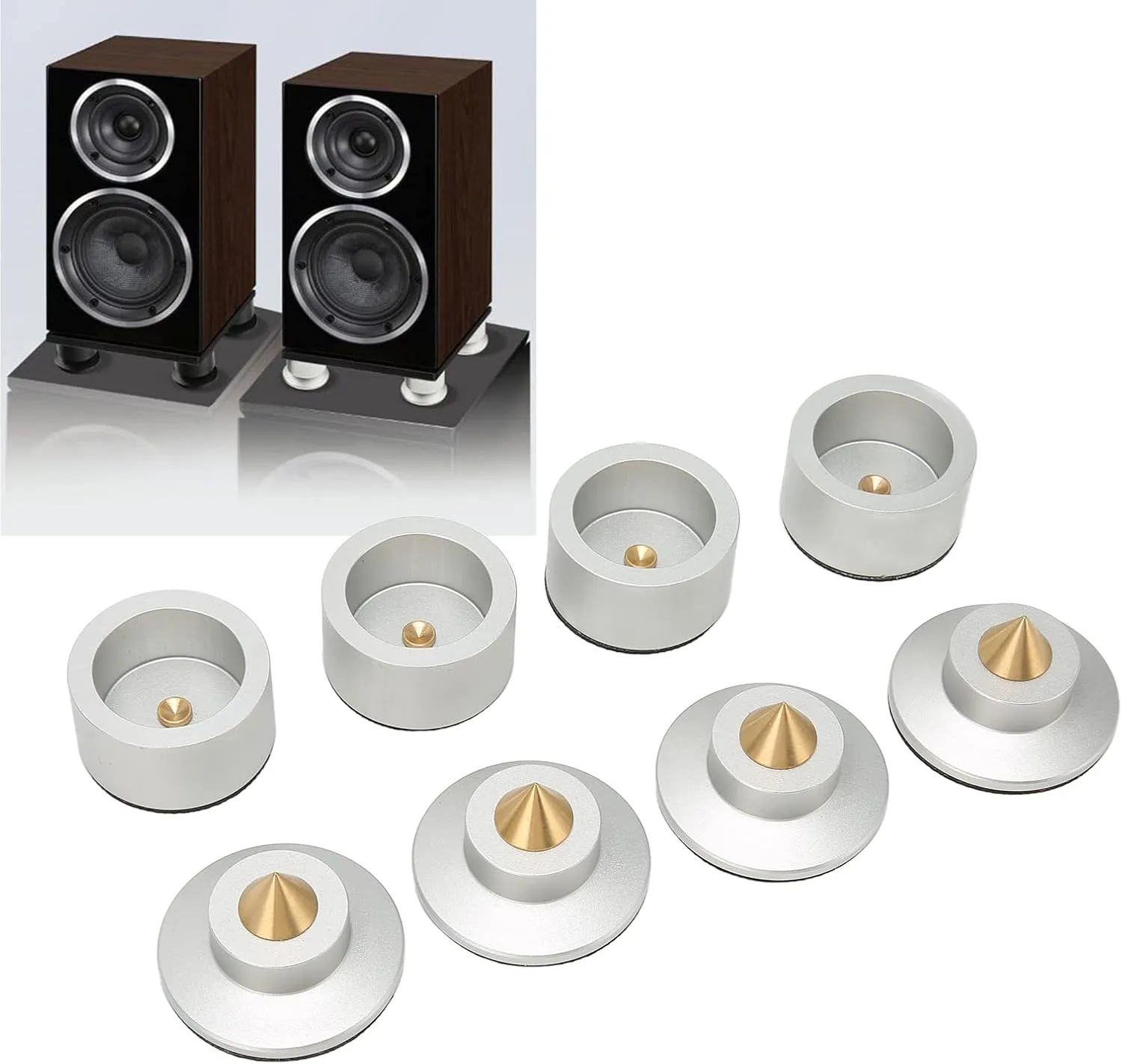 4-Pcs Audio Amplifier Speaker Isolation With Shock Absorber