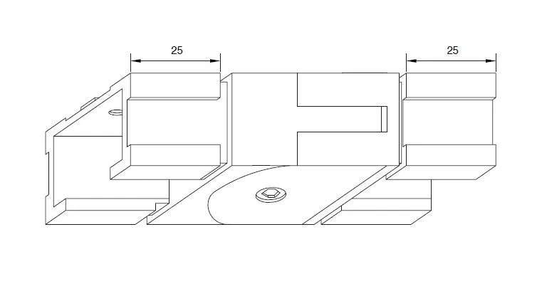 40x30mm GRIPRAIL® SWIVEL HORIZONTAL JOINER