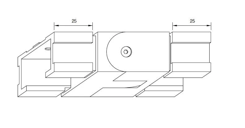 40x30mm GRIPRAIL® SWIWEL VERTICAL JOINER
