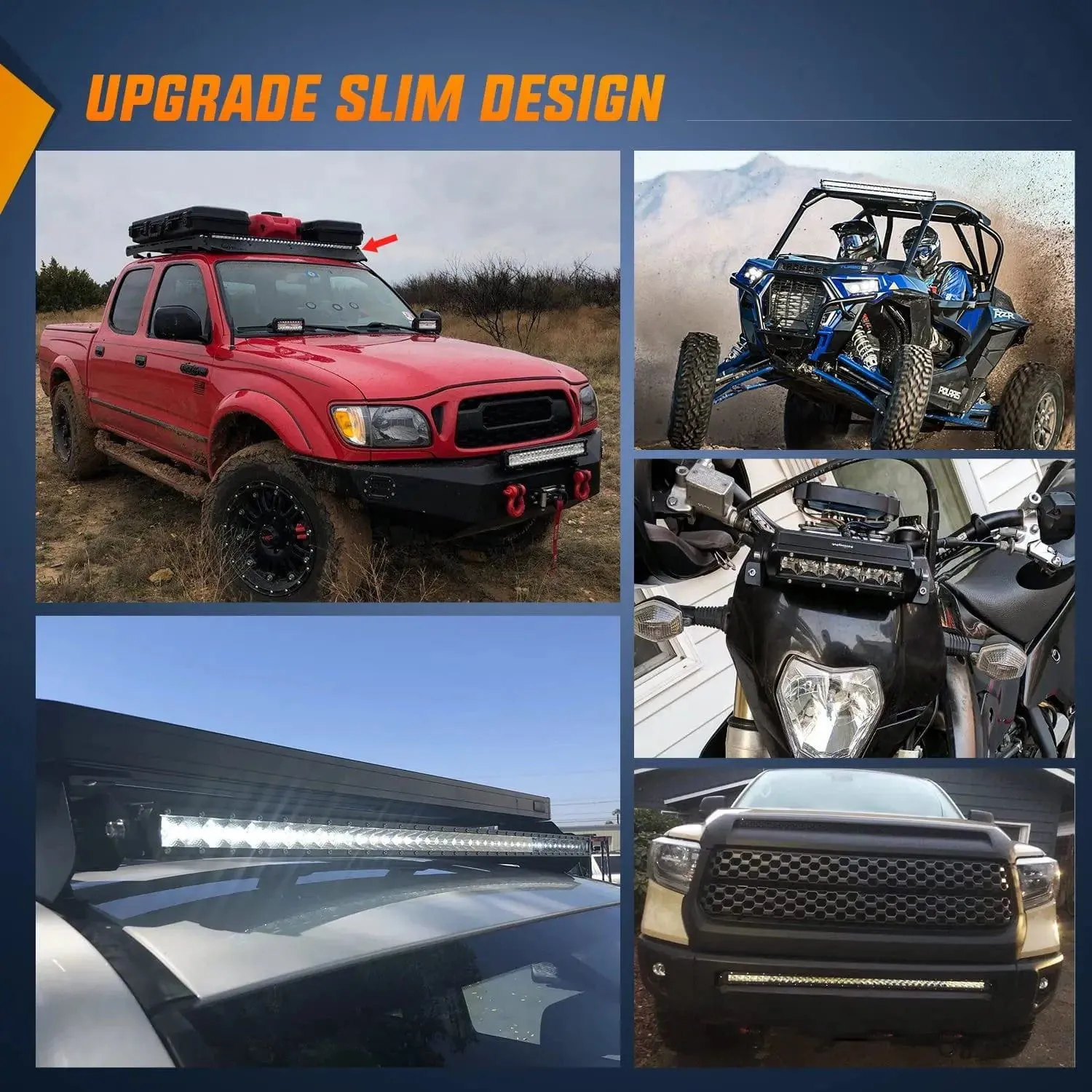 41 Inch 200W 20000LM Slim Spot Flood LED Light Bar
