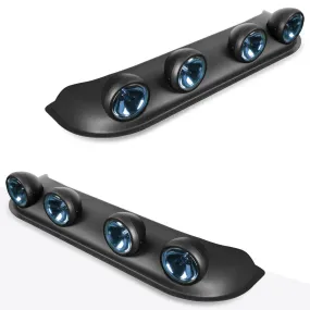 4X4 Car Black Housing NEO Clear Lens Off-Road Roof Top Mounted Rally Fog Light Lamp Blue