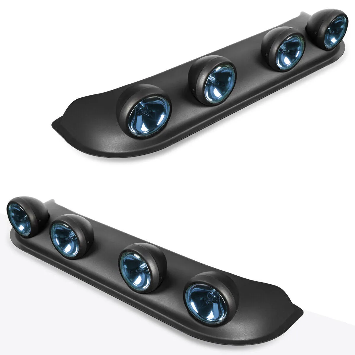 4X4 Car Black Housing NEO Clear Lens Off-Road Roof Top Mounted Rally Fog Light Lamp Blue