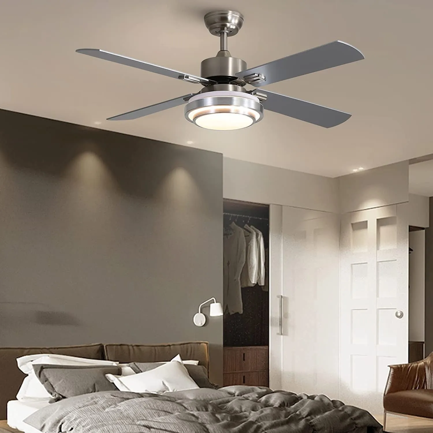 52" Esthetic Ceiling Fan with Lights