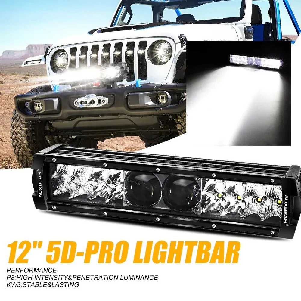 5D-PRO Series SPOT BEAM OFF ROAD LED Light Bars