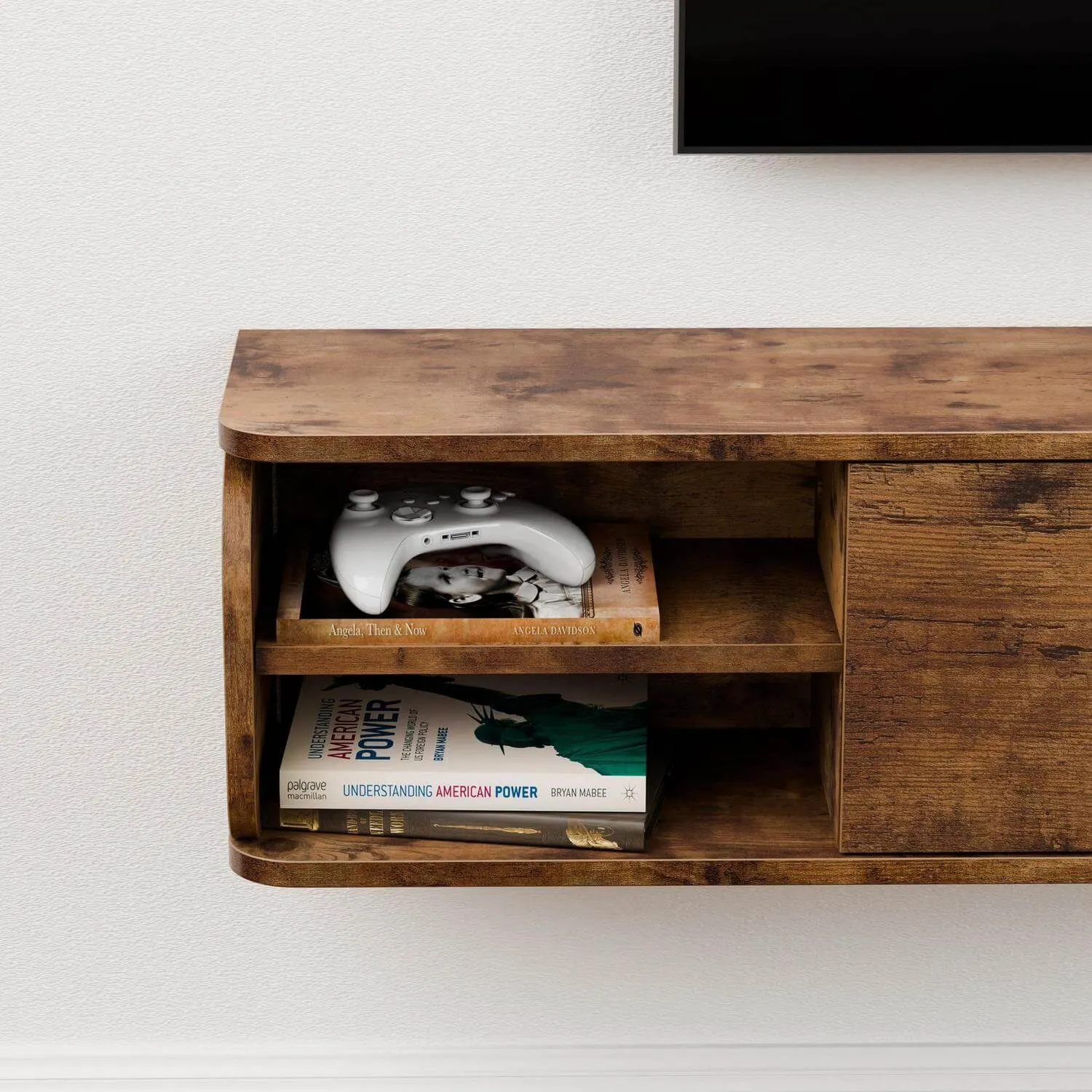 67" Prima TV Stand Rustic Brown