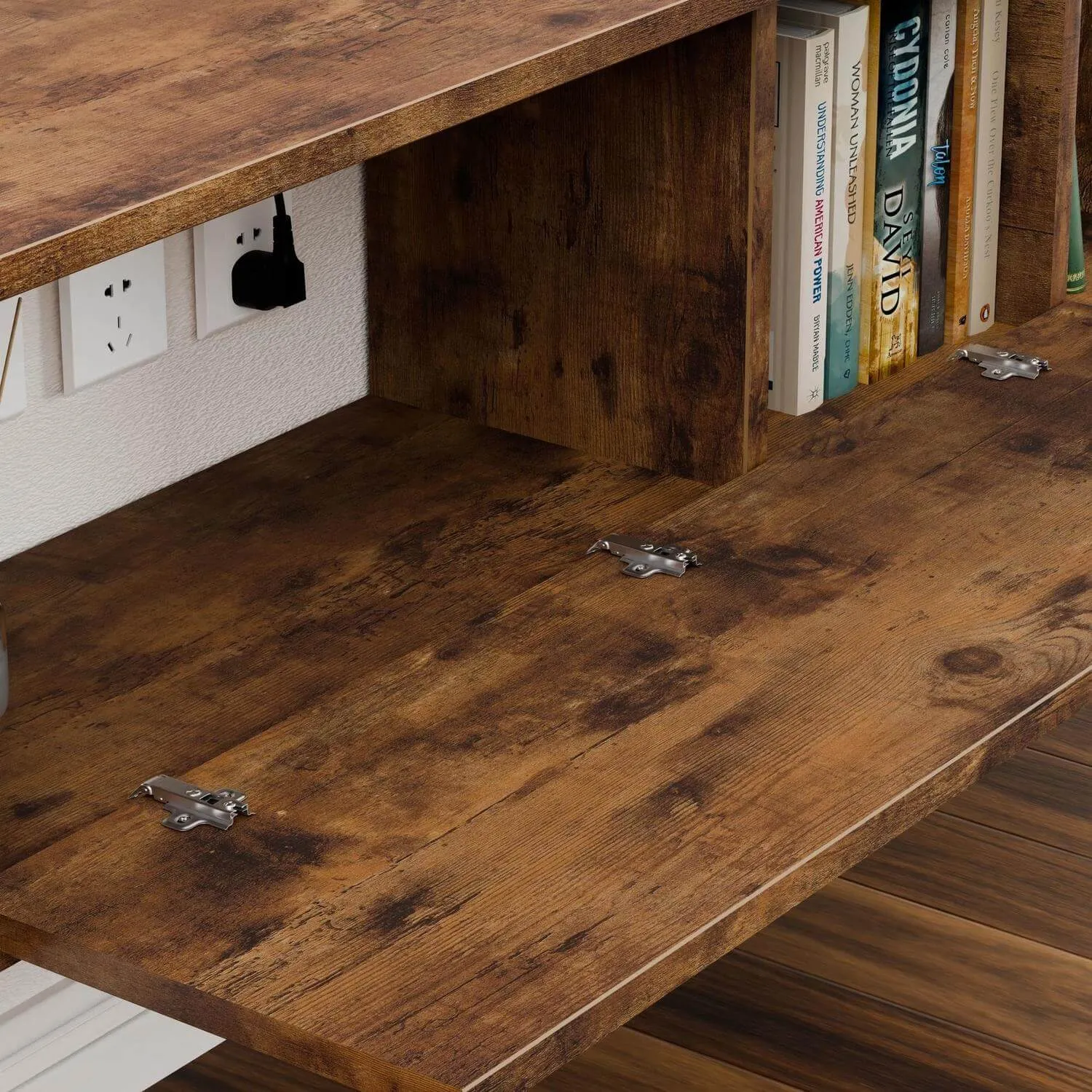 67" Prima TV Stand Rustic Brown