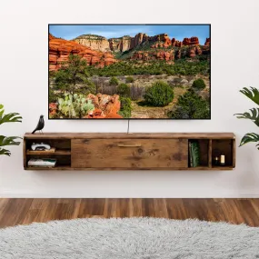 67" Prima TV Stand Rustic Brown