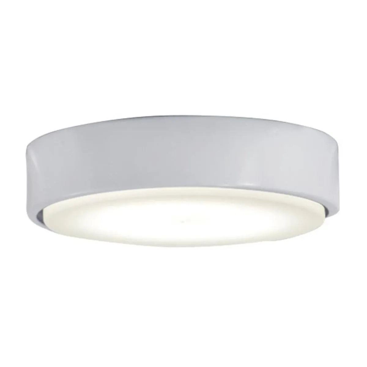 7 In. Xtreme H2O Ceiling Fan Light Kit, Flat White Finish
