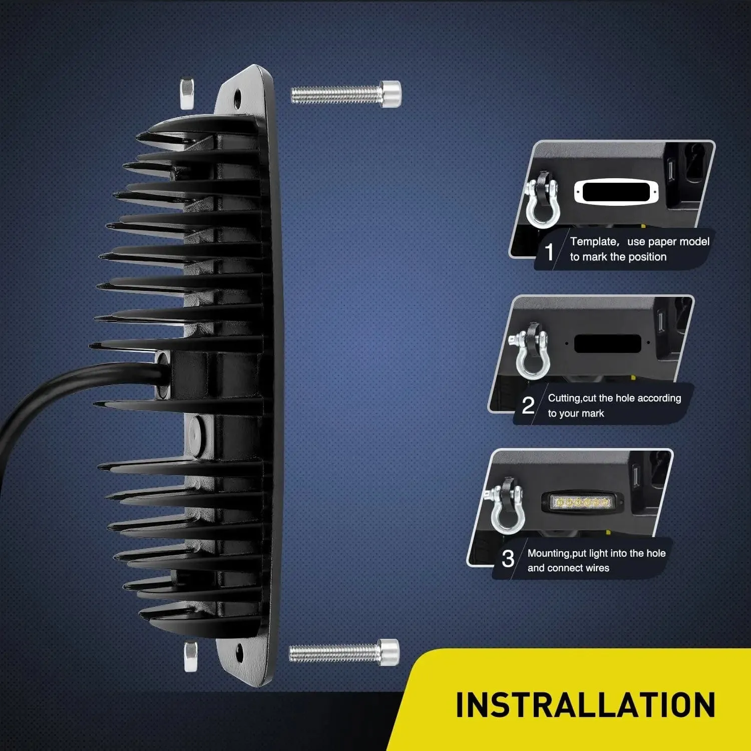 7.4 Inch 18W Spot Led Work Lights (Pair)