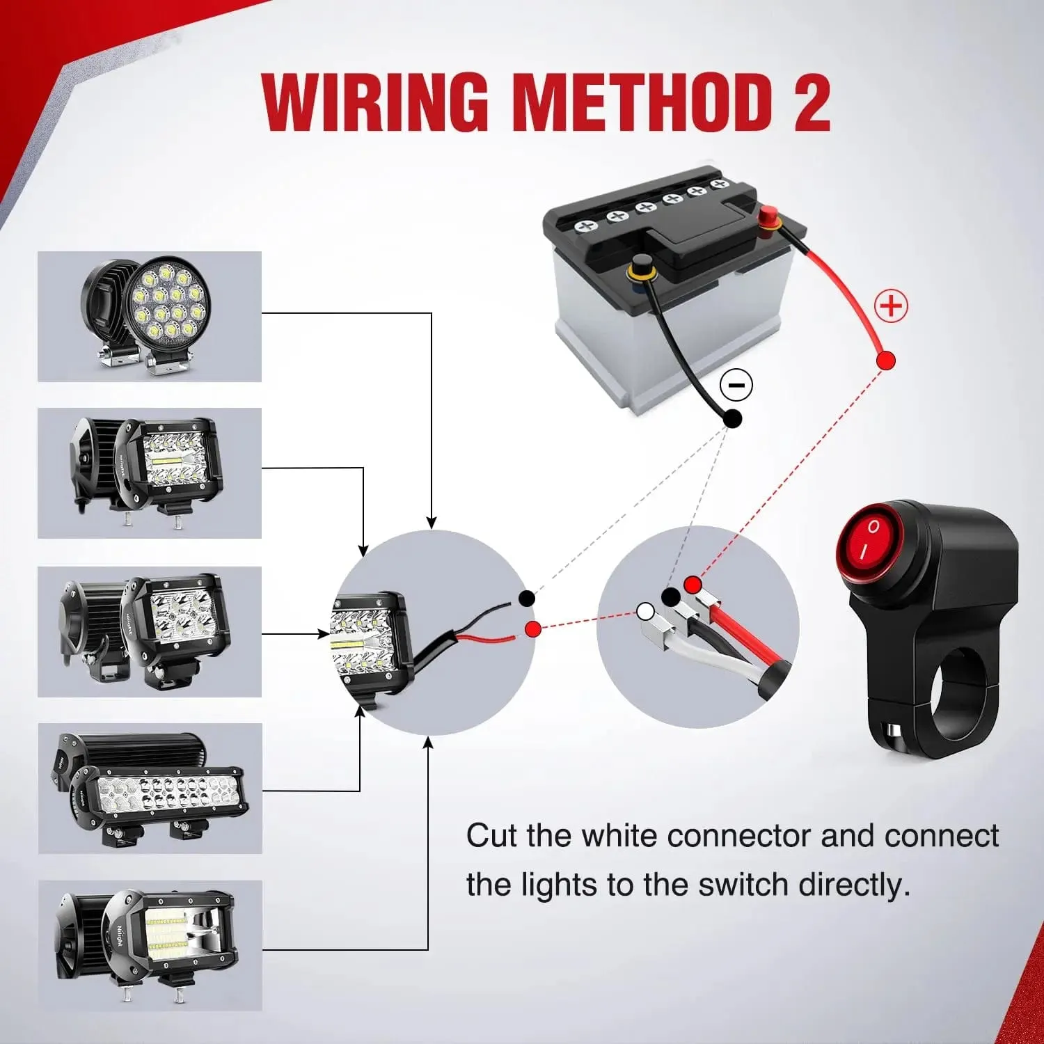 7/8 Inch Motorcycle Handlebar Switch Control