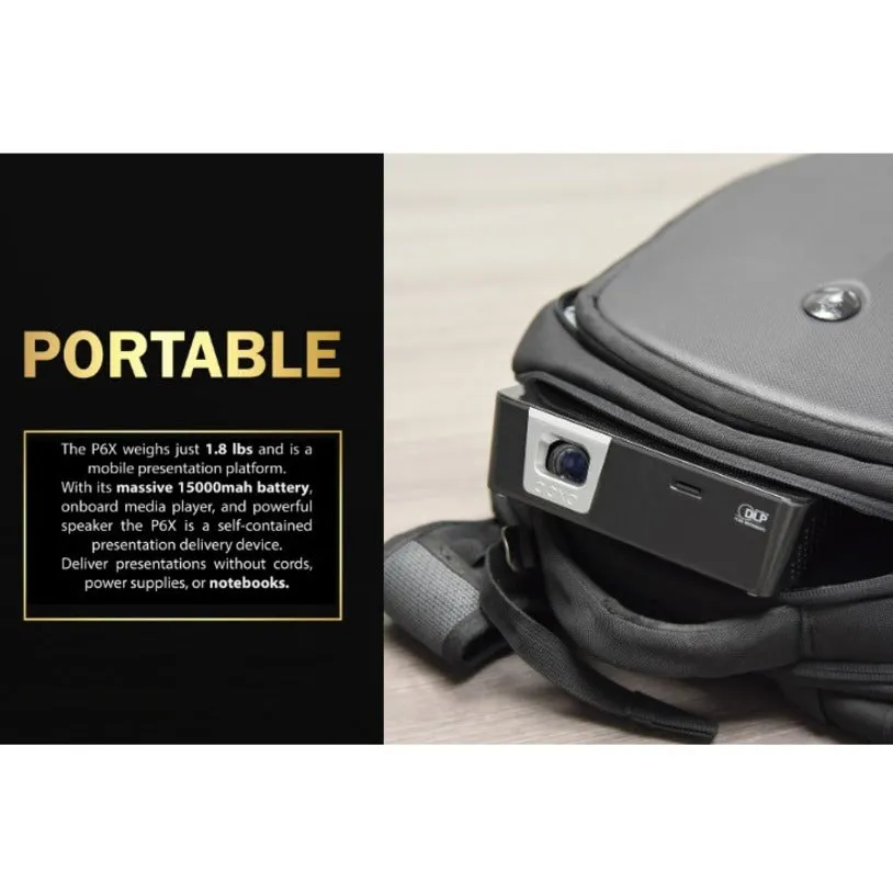 Aaxa Technologies Hp-P6X-01 Dlp Projector - 16:9 - Black, Gray