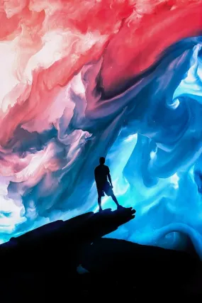 Abstract Clouds Plexi Glass Wall Art