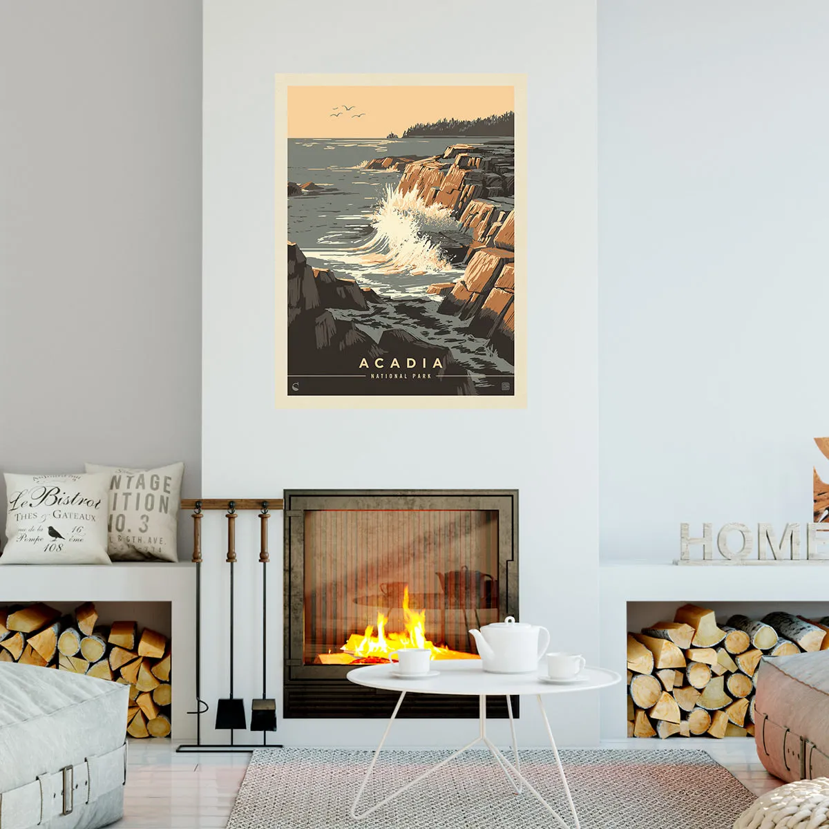 Acadia National Park Maine Breakers Decal