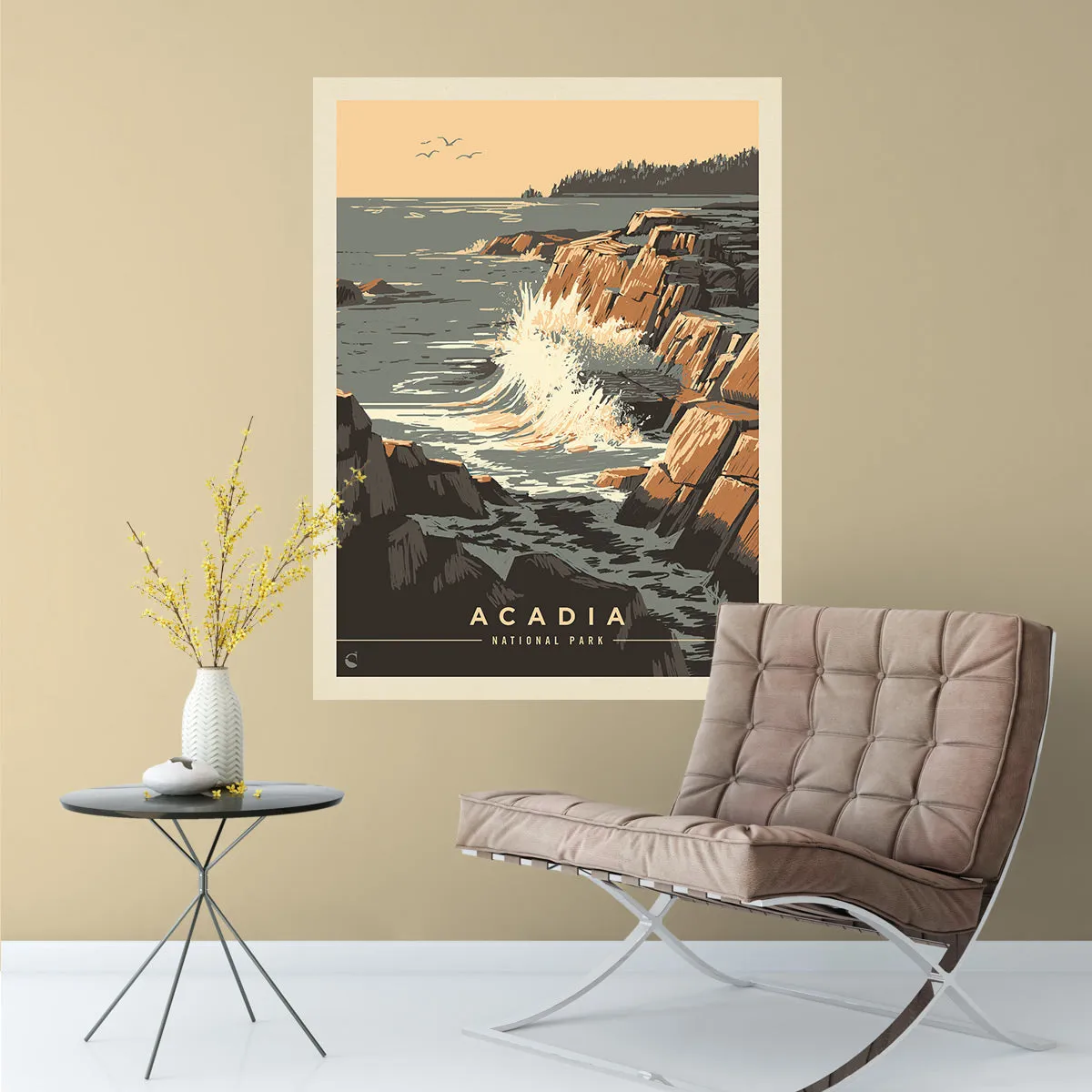 Acadia National Park Maine Breakers Decal