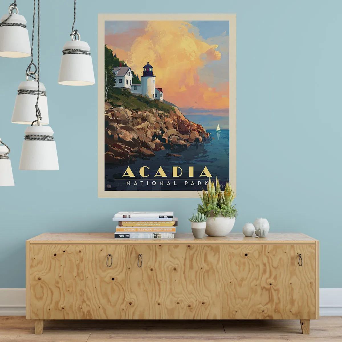 Acadia National Park Maine Lighthouse Decal