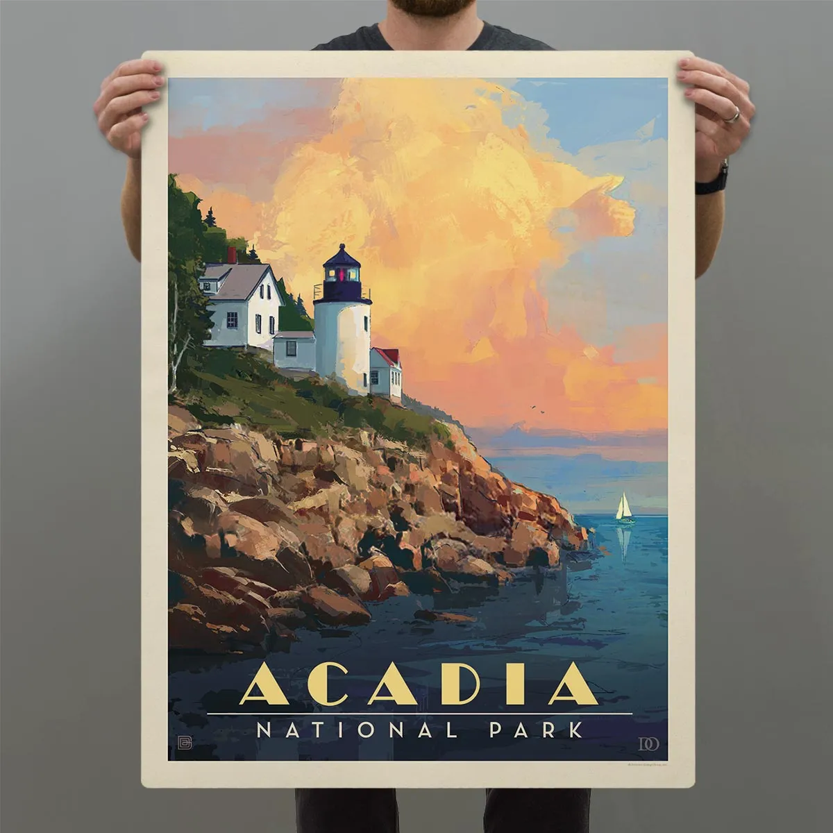 Acadia National Park Maine Lighthouse Decal