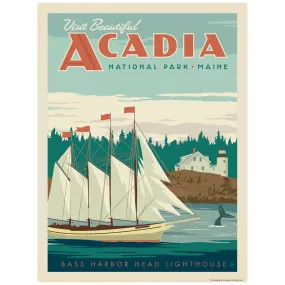 Acadia National Park Maine Ship Decal