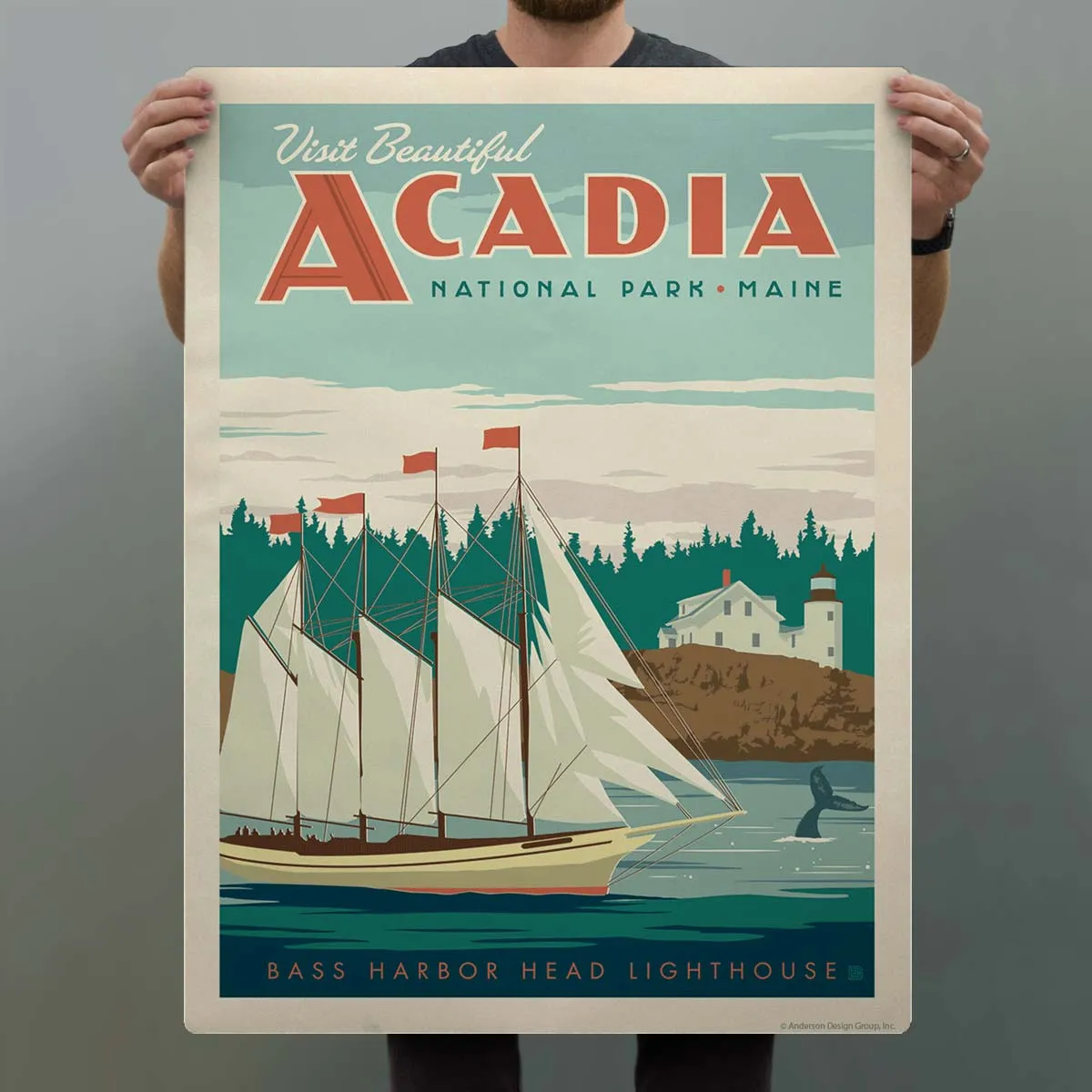 Acadia National Park Maine Ship Decal
