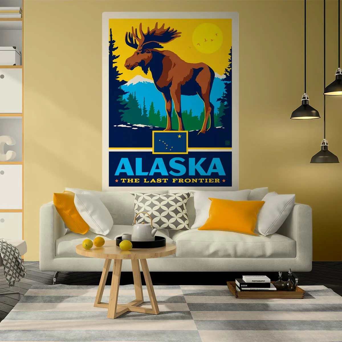 Alaska Last Frontier State Moose Decal