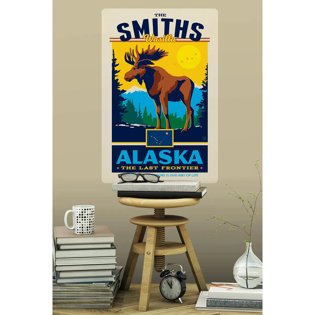 Alaska State Pride Personalized Decal