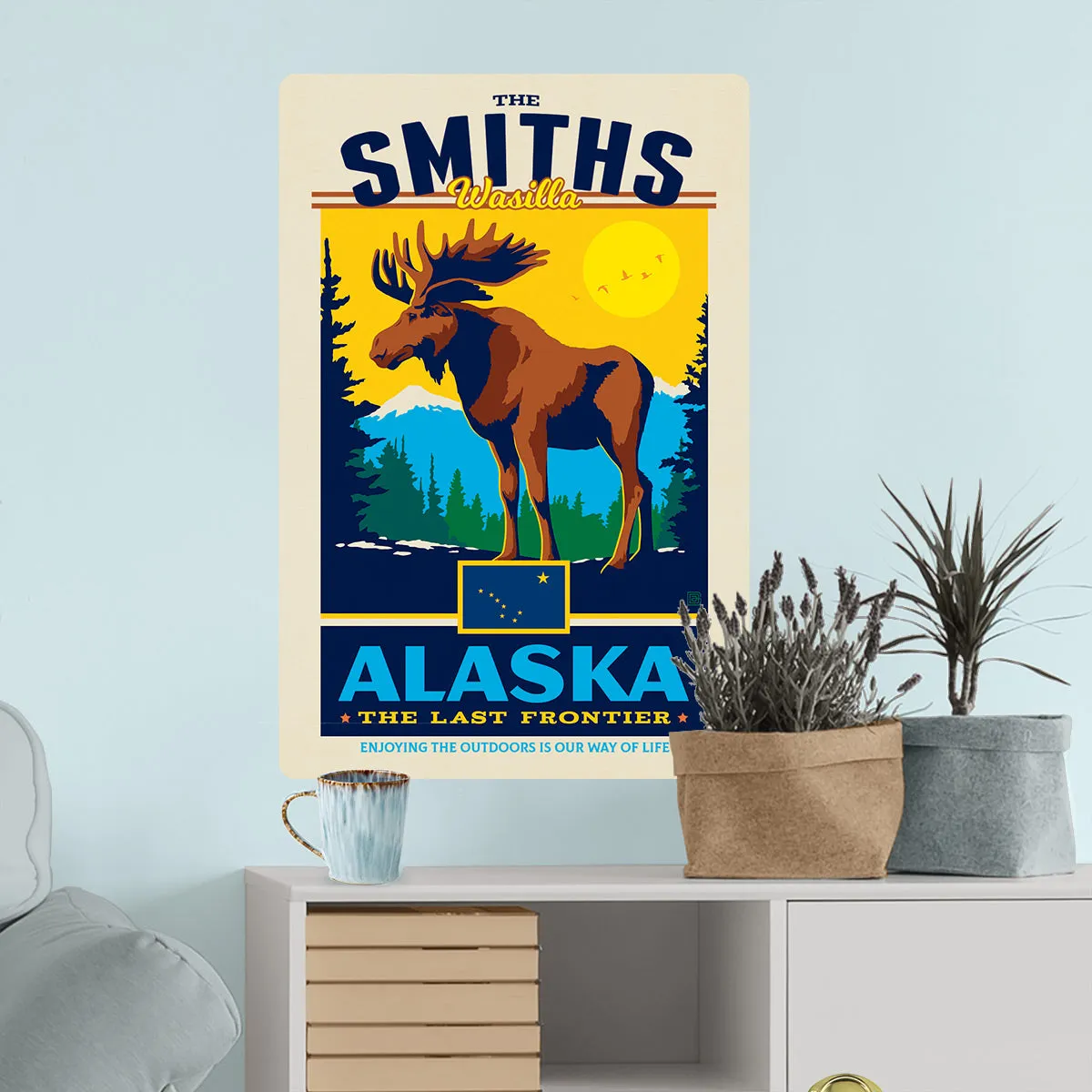 Alaska State Pride Personalized Decal