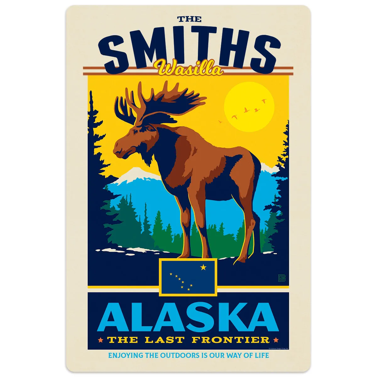 Alaska State Pride Personalized Decal