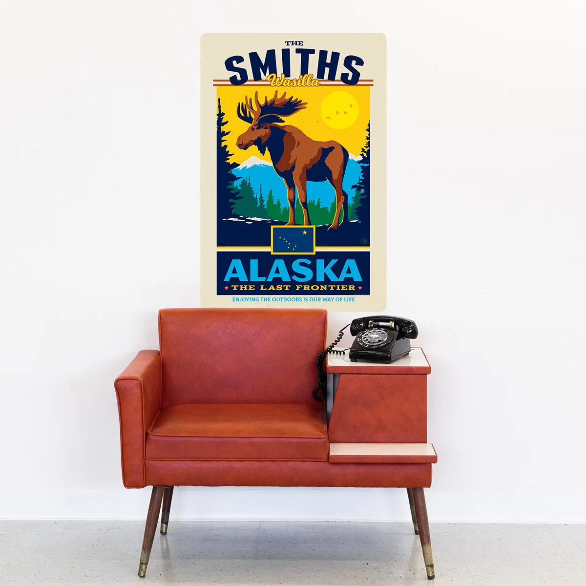Alaska State Pride Personalized Decal