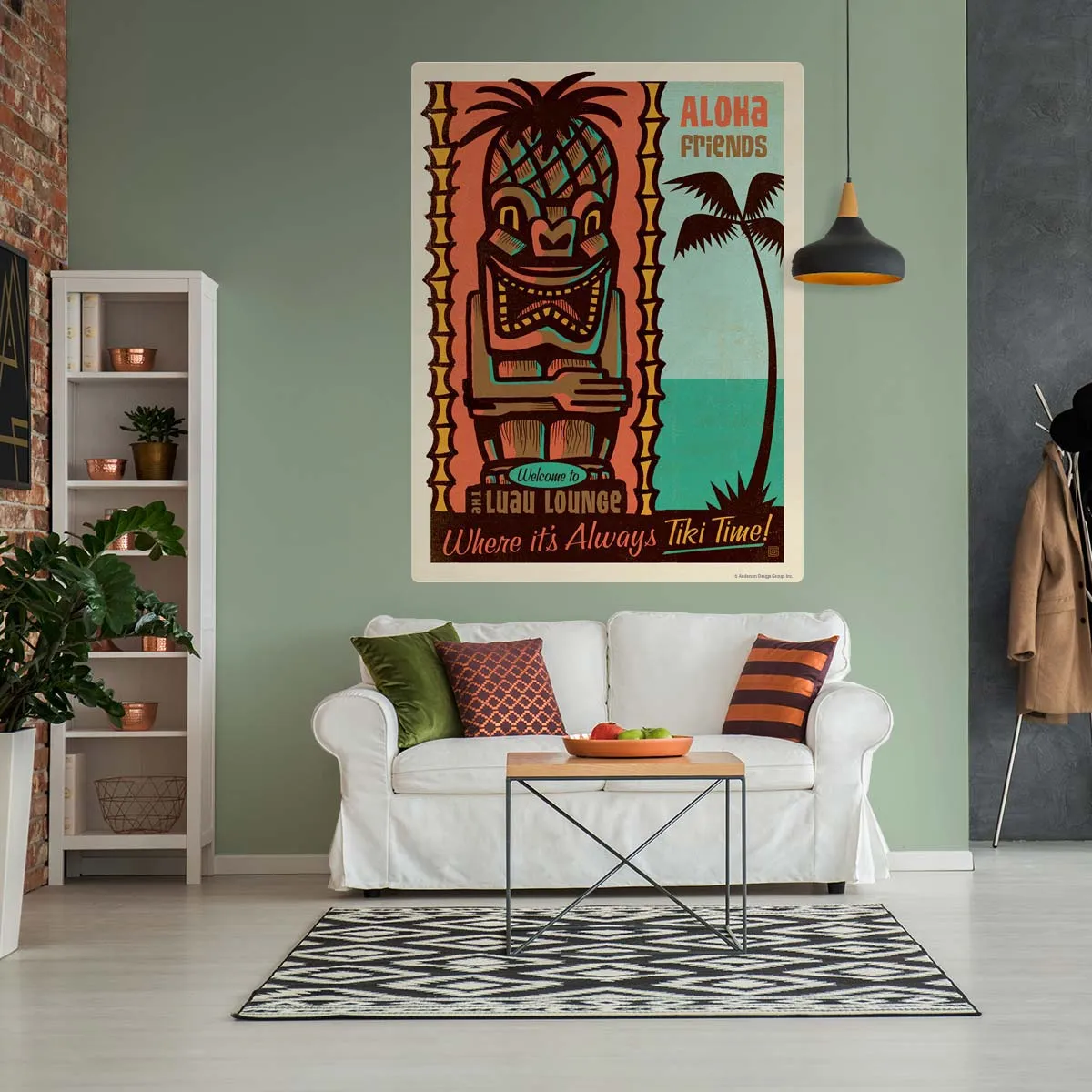 Aloha Friends Tiki Time Lounge Decal