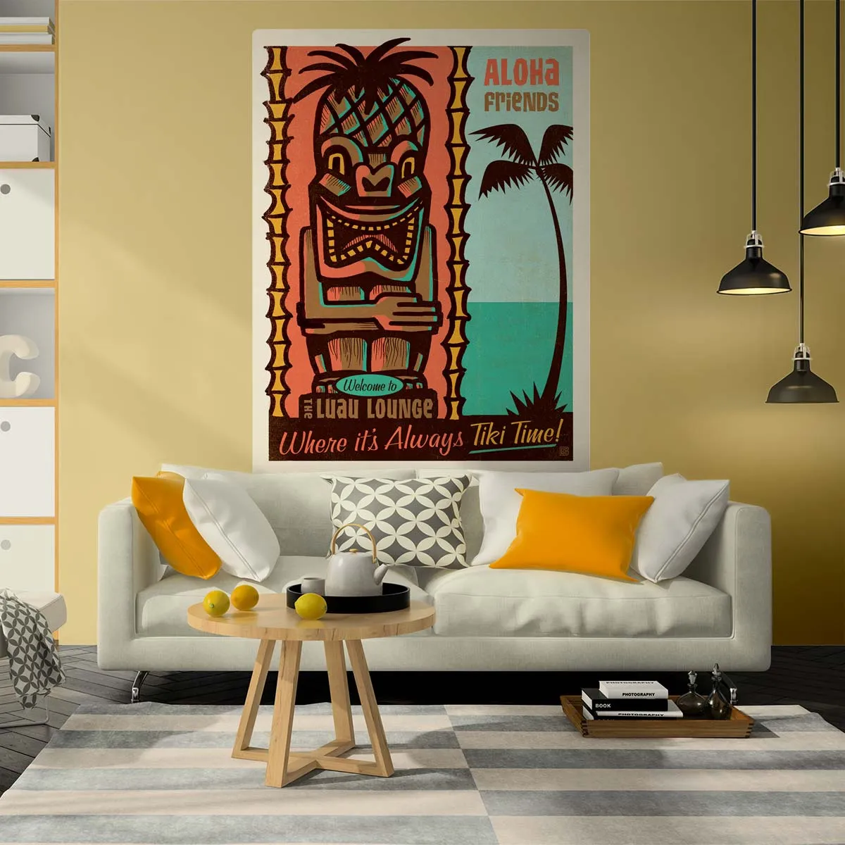 Aloha Friends Tiki Time Lounge Decal