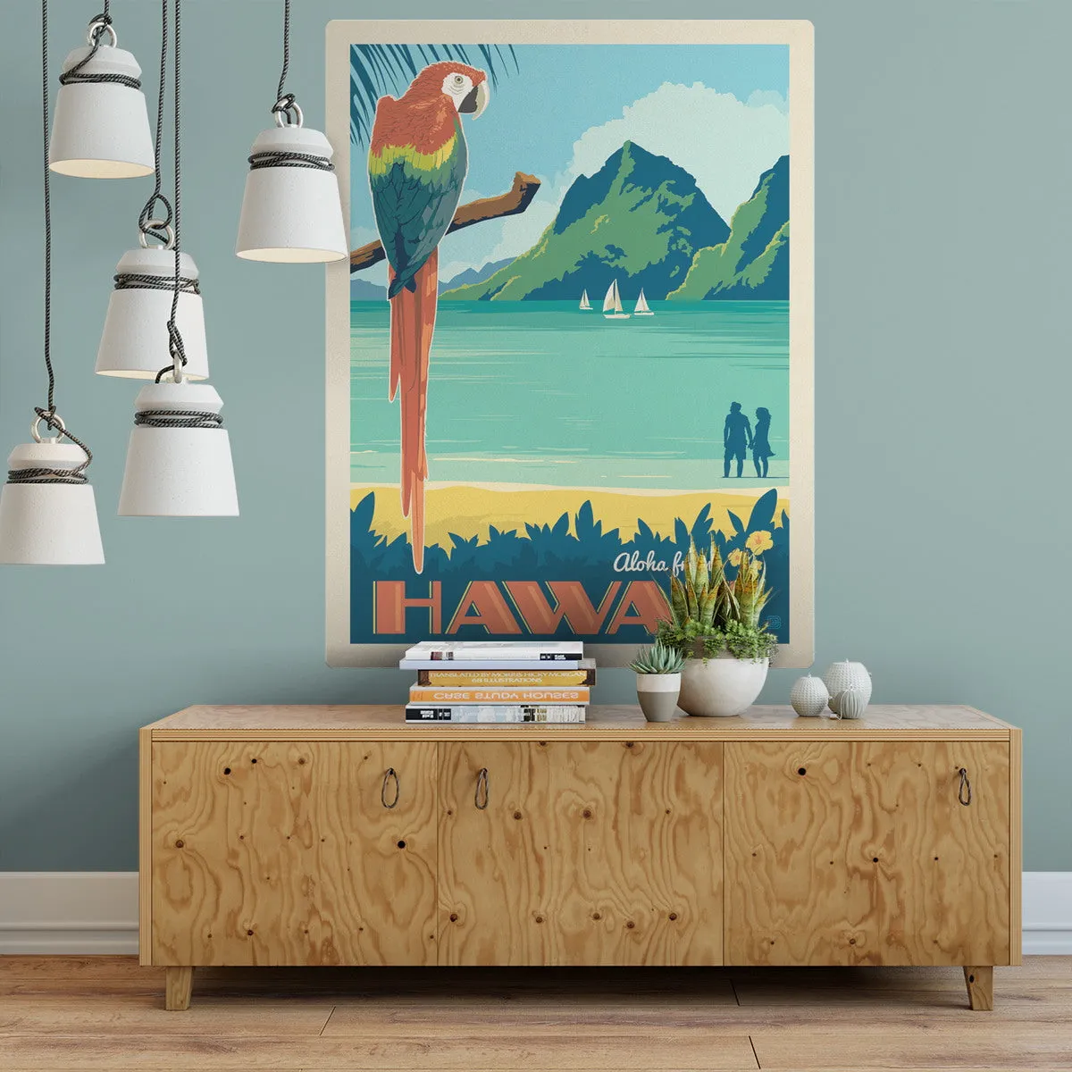 Aloha From Hawaii Parrot Decal