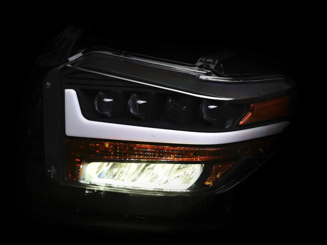 Alpha Owls Headlights Toyota Tundra (2014-2019) Quad Pro LED Black / 5500K Super White