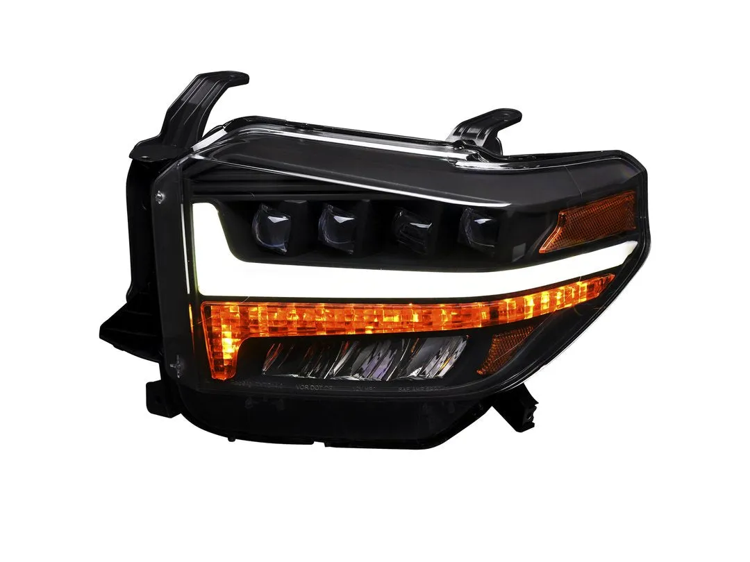 Alpha Owls Headlights Toyota Tundra (2014-2019) Quad Pro LED Black / 5500K Super White
