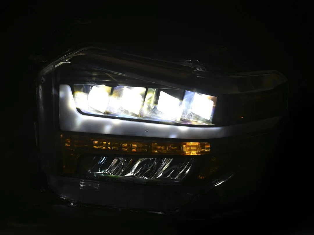Alpha Owls Headlights Toyota Tundra (2014-2019) Quad Pro LED Black / 5500K Super White
