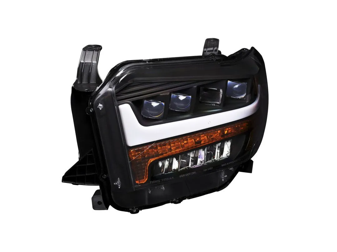 Alpha Owls Headlights Toyota Tundra (2014-2019) Quad Pro LED Black / 5500K Super White