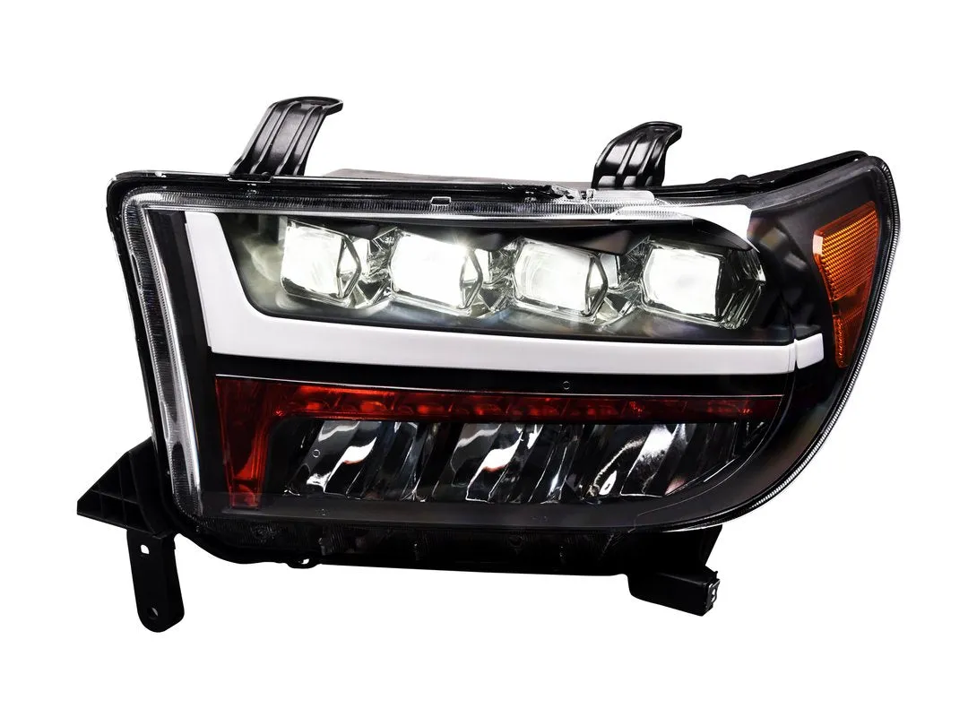 Alpha Owls Quad Pro LED Headlights Toyota Sequoia (2008-2015) Black / 5500K Super White