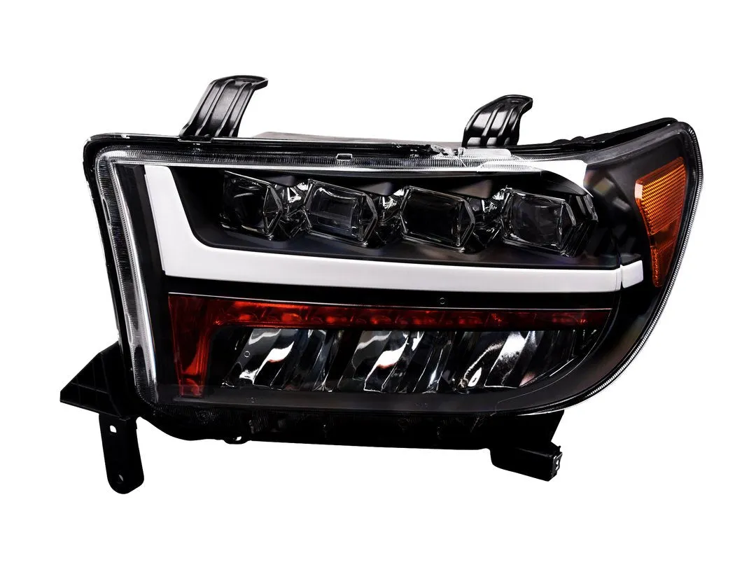 Alpha Owls Quad Pro LED Headlights Toyota Sequoia (2008-2015) Black / 5500K Super White