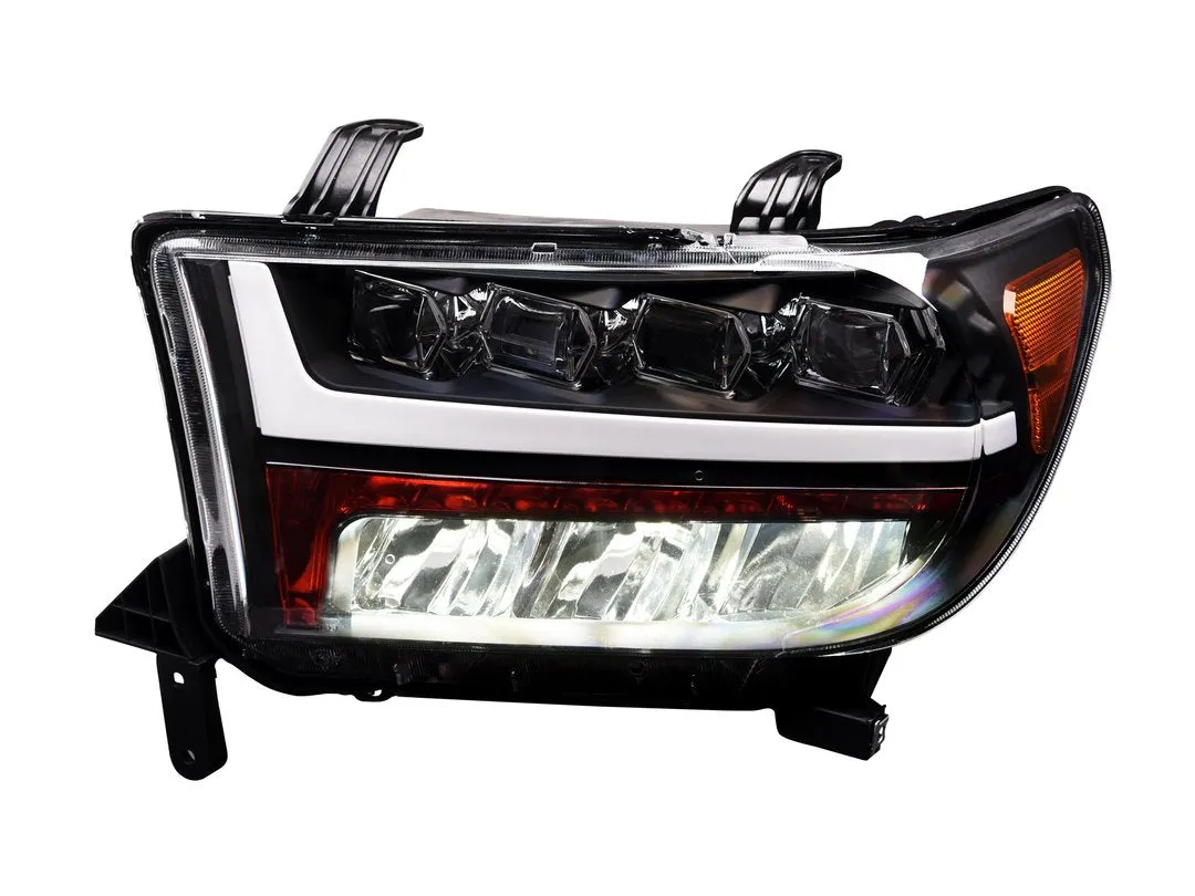 Alpha Owls Quad Pro LED Headlights Toyota Sequoia (2008-2015) Black / 5500K Super White
