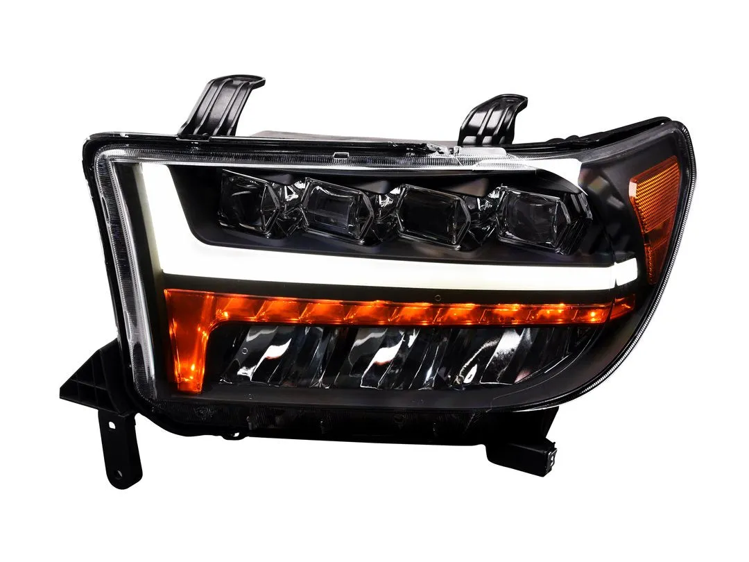 Alpha Owls Quad Pro LED Headlights Toyota Sequoia (2008-2015) Black / 5500K Super White