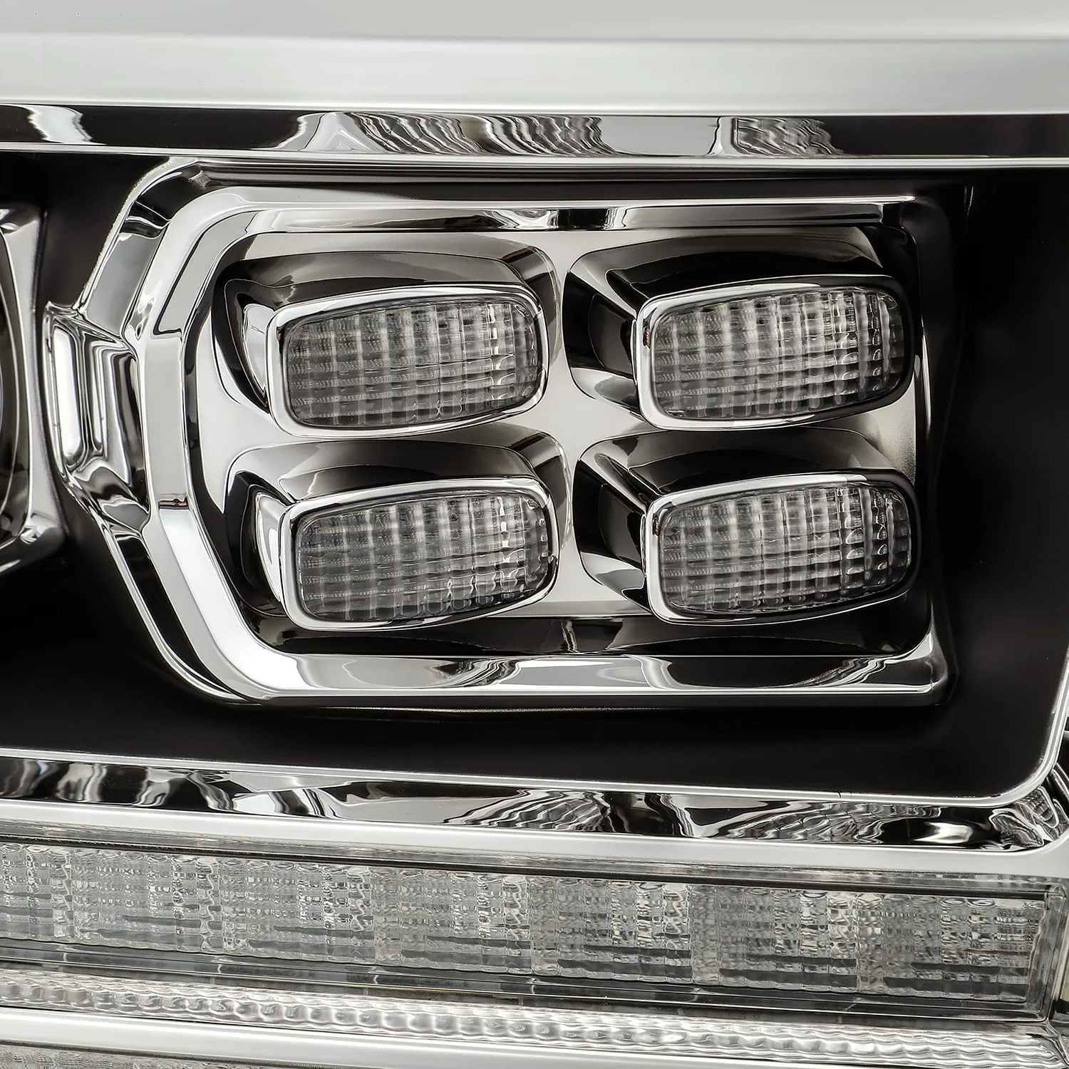AlphaRex Dual LED Projector Headlights Dodge Ram Truck (2009-2018) LUXX Series w/ Sequential Turn Signal - Black - 5th Gen 2500 Style