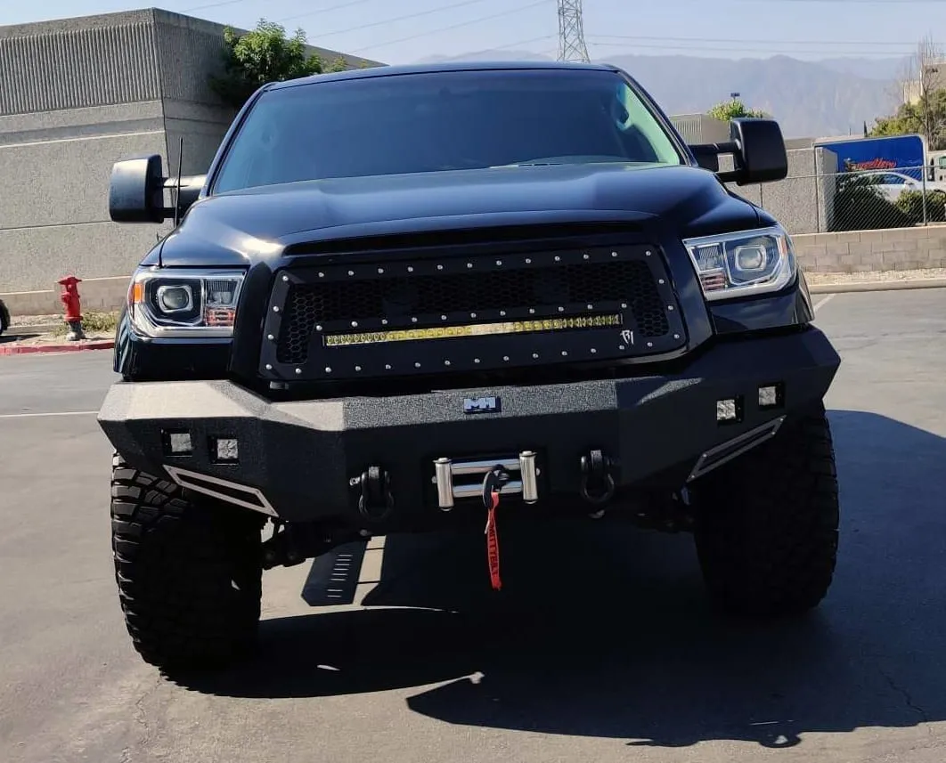 AlphaRex Dual LED Projector Headlights Toyota Tundra (07-13) LUXX Series w/ DRL Light Tube - Black / Chrome