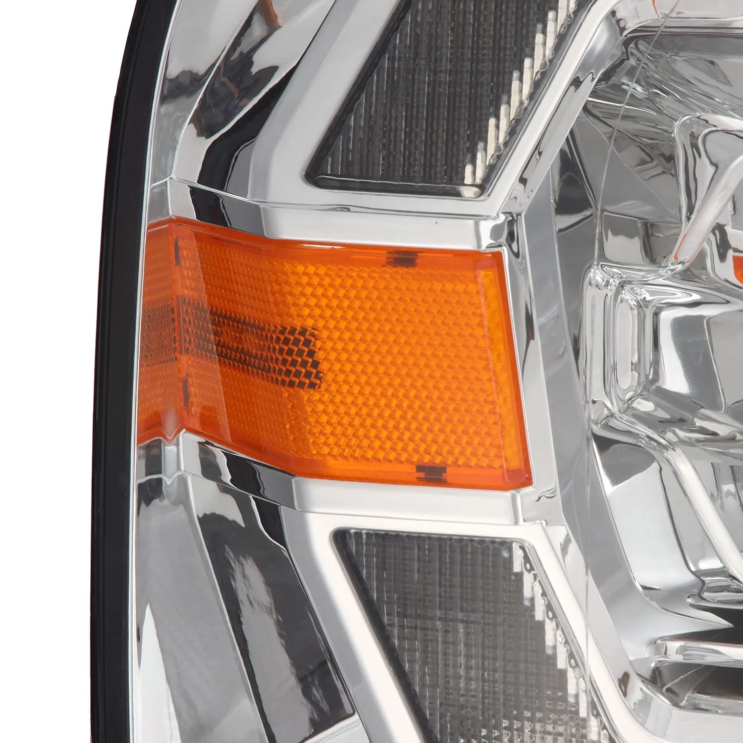 AlphaRex LED Projector Headlights Ford F150 (04-08) [LUXX Series - DRL Light Tube] Black / Chrome / Alpha-Black